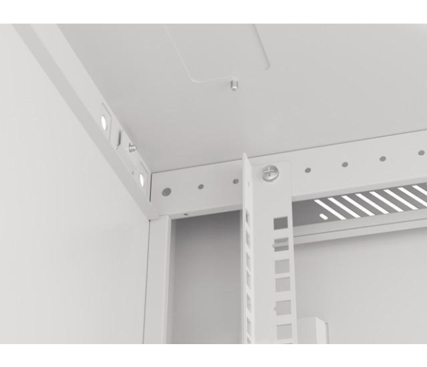Lanberg Wisząca 19" 12U 600x600mm jednosekcyjna (szara) - 455394 - zdjęcie 9